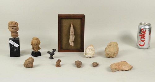 GROUP ELEVEN POTTERY HEADS &