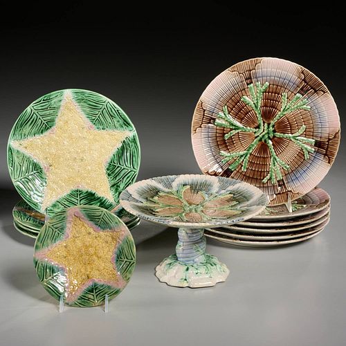 GROUP ENGLISH ETRUSCAN MAJOLICA