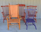 GROUP FIVE PAINTED COUNTRY STY
