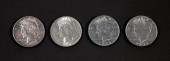 GROUP, FOUR 1922 PEACE DOLLARS