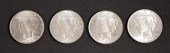 GROUP, FOUR 1923 PEACE DOLLARS