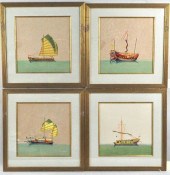 GROUP FOUR CHINESE TRADE PAINT