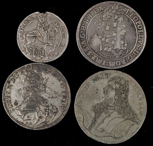 GROUP FOUR EARLY EUROPEAN SILVER