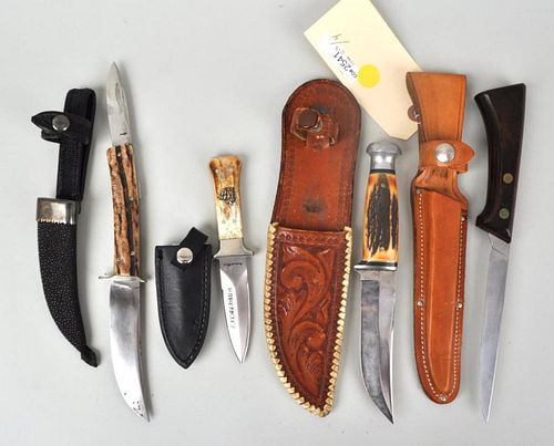 GROUP FOUR KNIVES/SHEATHScomprising