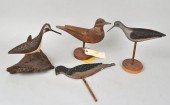 GROUP FOUR PAINTED WOOD SHOREB
