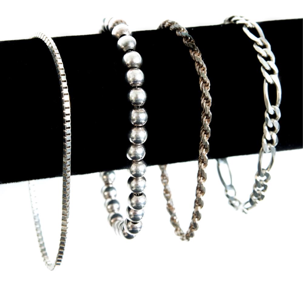 GROUP, FOUR STERLING SILVER