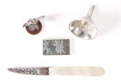 GROUP, FOUR STERLING SILVER TA