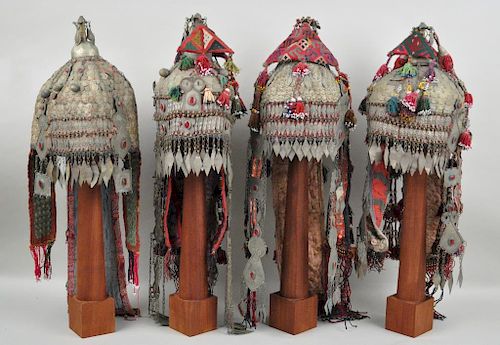 GROUP FOUR TURKMEN WOMEN'S HEAD