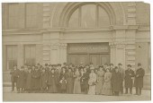 GROUP GATHERED IN FRONT OF THE
