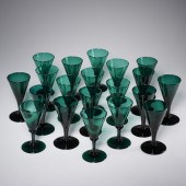 GROUP GEORGIAN STYLE EMERALD G