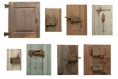 Group hand wrought iron locks