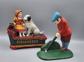 Group includes painted cast ir