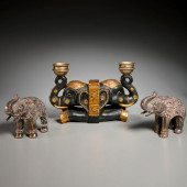 GROUP INDIAN ELEPHANT THEMED A
