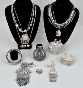 GROUP INDIAN/NEPALESE SILVER J