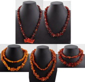 GROUP JEWELRY LOT OF AMBER NEC