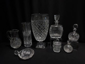 GROUP LOT ESTATE CRYSTAL TABLE