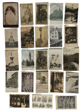 GROUP LOT OF 23 EARLY MONOCHRO
