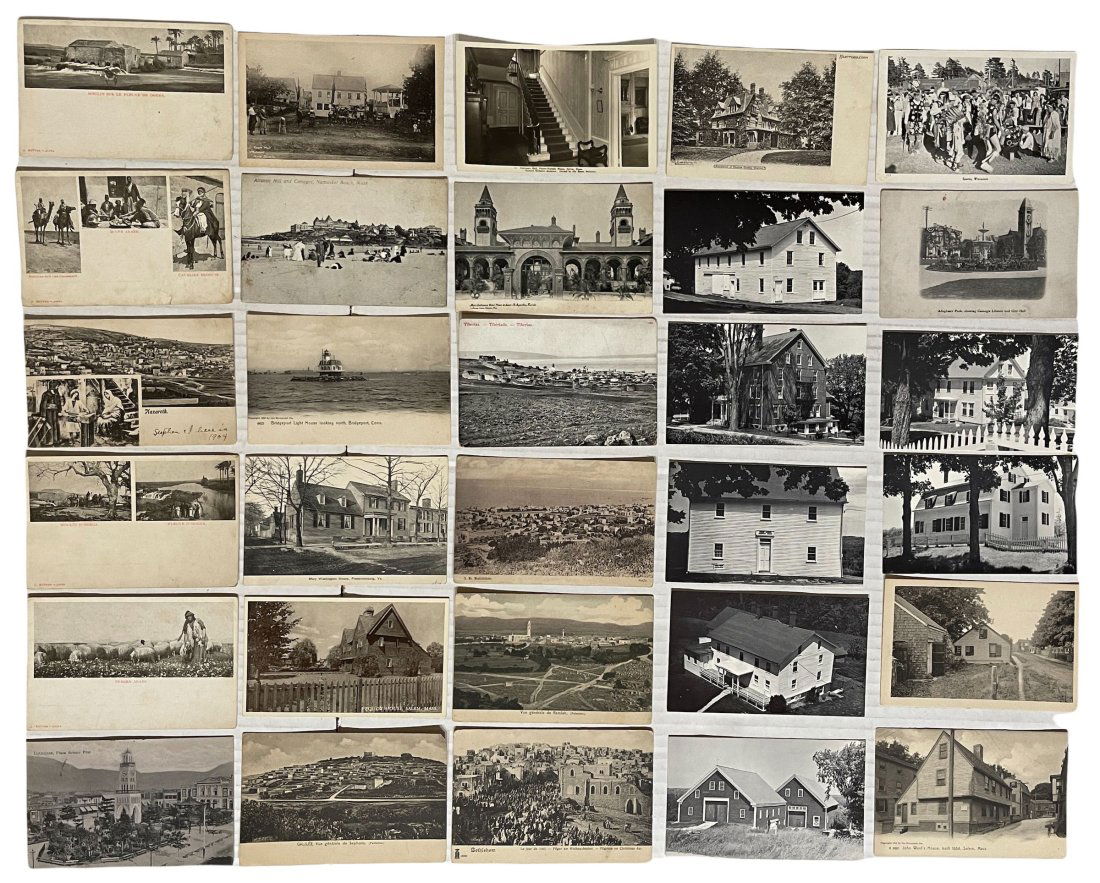 GROUP LOT OF 30 EARLY MONOCHROMATIC