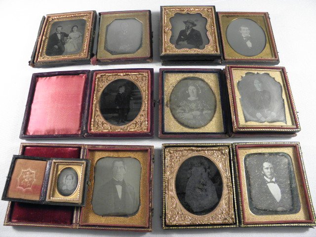 Group lot of assorted Ambrotypes