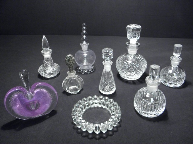 Group lot of assorted crystal
