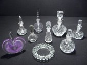 Group lot of assorted crystal