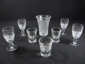 Group lot of assorted glass an