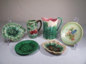 Group lot of assorted Majolica
