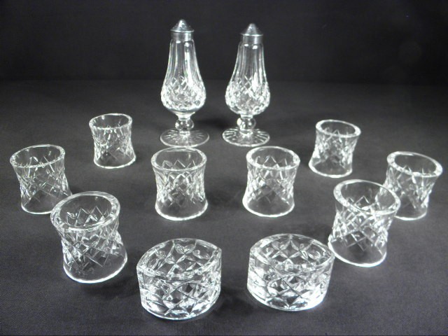Group lot of assorted Waterford cut