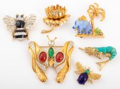 GROUP LOT OF GOLD-TONE COSTUME