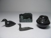 Group lot of small carved ston