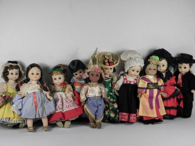 Group lot of ten vintage Madame