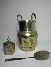 Group lot of three early brass