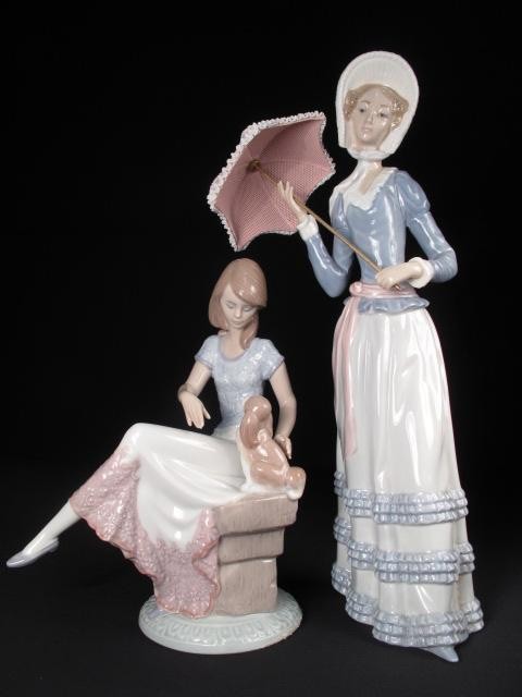Group lot of two Lladro porcelain