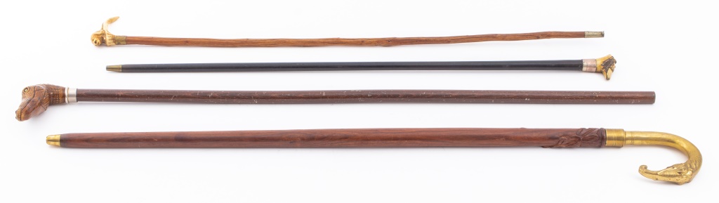 GROUP LOT OF WALKING CANES WITH