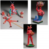 GROUP MEXICAN DIABLO FIGURES,