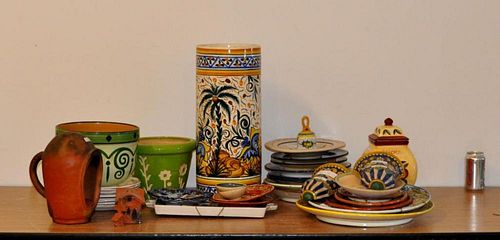 GROUP MOSTLY TALAVERA POTTERY