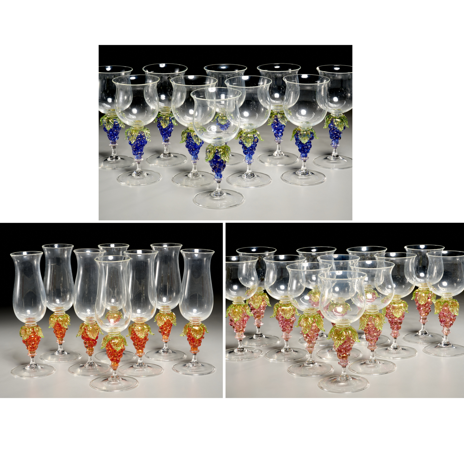 GROUP MURANO GLASS 'GRAPE