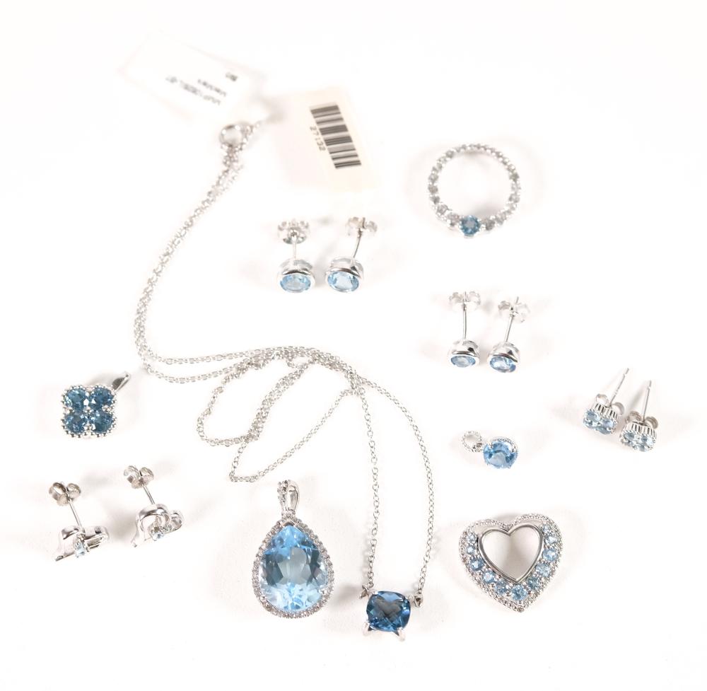 GROUP, NEW 10 STERLING PENDANTS &