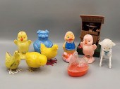 Group of 10 c1950 early plasti