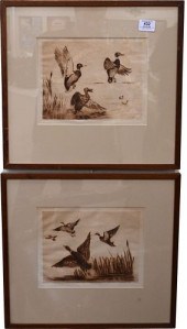 GROUP OF 10 ETCHINGS AND ENGRA
