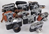 GROUP OF 10 JAPANESE 35MM CAME