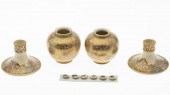 GROUP OF 10 PIECES OF SATSUMAG