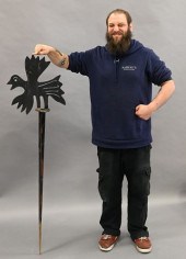 GROUP OF 10 STEEL LAWN ORNAMEN