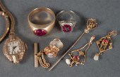 Group of 10K gold jewelry incl