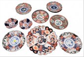 GROUP OF 11 IMARI PORCELAIN DI
