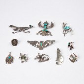 GROUP OF 11 NATIVE AMERICAN JE