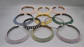 Group of 11 Rhinestone Collar