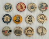 GROUP OF 12 ANTIQUE BUTTONS PI