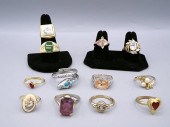 Group of 12 Costume Jewelry Ri