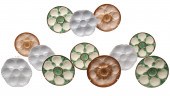 GROUP OF 12 DECORATIVE OYSTER